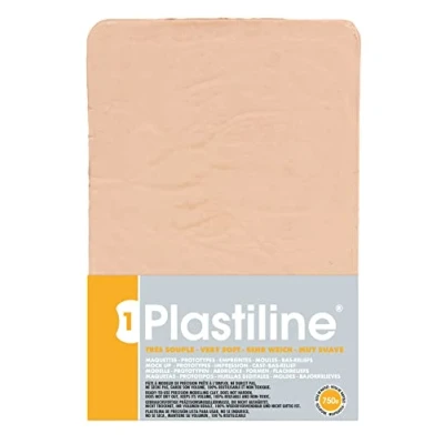 Abbildung von Herbin 7240T Plastilin für den Modellbau, 750g, zum modelieren, HG40, sehr flexibel, 1 Block, Rosa