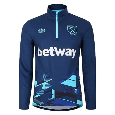 Abbildung von Umbro Herren 98670u Midlayer, MFP Brilliant White/New Claret/Cerulean, L