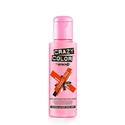 Abbildung von Crazy Color Haarfarbe, semi permanent, 100 ml, Korallenrot