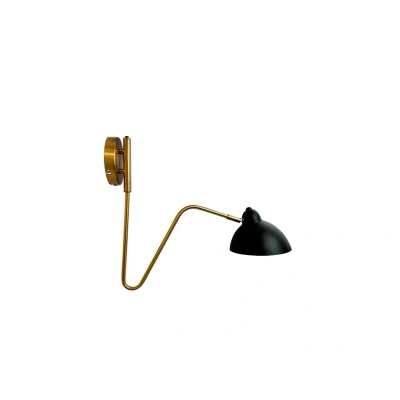 Abbildung von Dyberg Larsen Wandlampe Futura, schwarz, Metall
