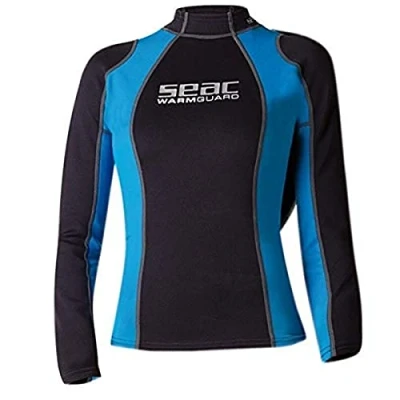 Abbildung von Seac Warm Guard Long Damen Thermo Schutzweste aus 0.5mm Neopren, Rash zum Schnorcheln und Schwimmen als UV Schutz