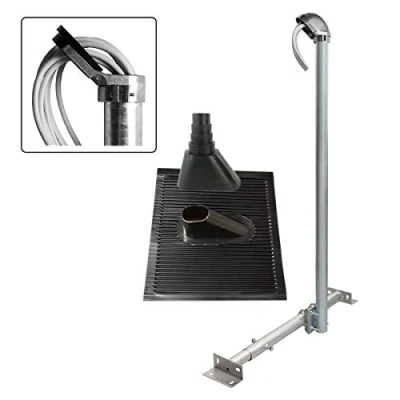 Abbildung von Premium X Basic X120 48 SAT TV Dachsparrenhalter 120cm Mast 48mm Dach Sparren Halterung für Satelliten Antenne Satellitenschüssel Dachabdeckung Set schwarz Kabeldurchführung ALU Mastkappe