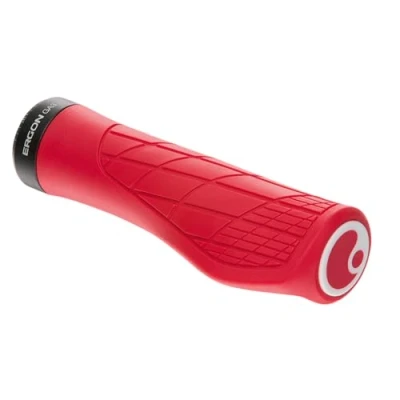 Abbildung von Ergon GA3 Fahrradgriff Ergonomisch mit Mini Wing MTB, All Mountain, Trail Regular Large Risky Red