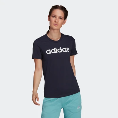 Abbildung von adidas Sportswear W LIN T Tshirt print, Damen, Größe: XS, Legend ink/white