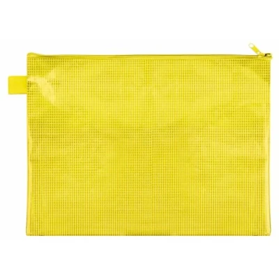 Abbildung von VELOFLEX 2704010 Dokumententasche mit Reißverschluss DIN A4, gelb, aus gewebeverstärktem EVA Material, 1 Reißverschlusstasche