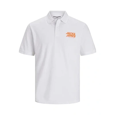 Abbildung von JACK &amp; JONES Men&#039;s JCOELLIOT Polo SS FST Poloshirt, White, S