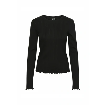 Abbildung von pieces Langarmshirt &quot;PCMARIE LS O NECK POIN TOP JRS NOOS BC&quot;