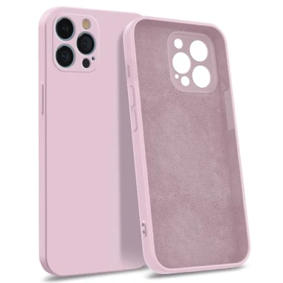 Abbildung von MyGadget Hülle kompatibel mit iPhone 13 Pro Max [ 4 Layer Struktur Schutzhülle ] Gummierte Handyhülle Soft Inlay &amp; Hardcase Cover außen Pink