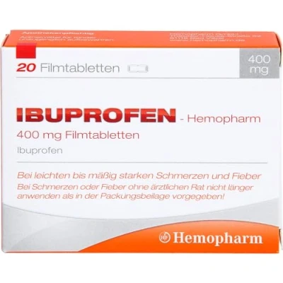 Abbildung von Ibuprofen Hemopharm 400 mg Filmtabletten 20 St