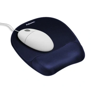 Abbildung von Fellowes Mousepad mit Handgelenkauflage Memory Foam dunkelblau