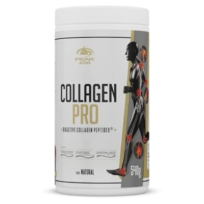 Abbildung von PEAK Collagen Pro 540g Geschmack Natural I 20 Portionen Muskelgewebe Gelenke Sehnen Bänder BIOAKTIVE KOLLAGENPEPTIDE (TENDOFORTE FORTIGEL BODYBALANCE) Vitamin C 540 g