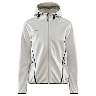 Abbildung von Craft ADV EXPLORE Softshelljacke für Damen XS Ash Winddichte, wasserabweisende den täglichen Gebrauch 2 Seitentasche, 1 Innentasche Übergangsjacke