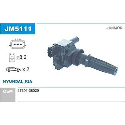Abbildung von JANMOR JM5111 Zündspule HYUNDAI: Santa Fe I, Tucson, Trajet, KIA: SORENTO 1, Magentis I