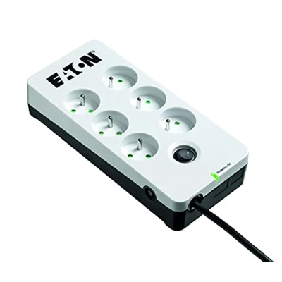 Abbildung von Steckdosenleiste/Überspannungsschutz Eaton Protection Box 6 FR PB6F französische Steckdosen Weiß &amp; Schwarz