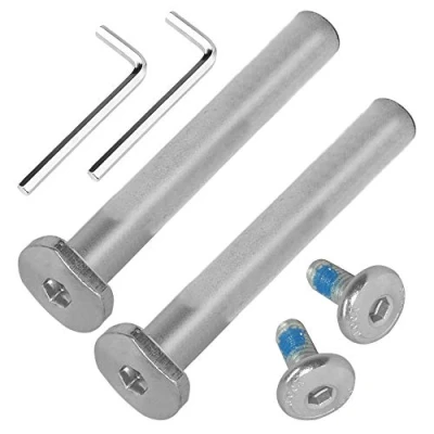 Abbildung von OTFAITP M8 40 76mm Innengewinde Innensechskant Schraube &amp; Bolzen Sortimentssätze Kinder Roller Teile für 2 3 4 Rad Kick Scooter Reparatur Vorderrad Hinterradachsen Werkzeuge (73mm)