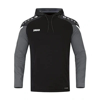 Abbildung von JAKO Performance Kapuzenpullover für Kinder, Größe: 164, Schwarz/grau