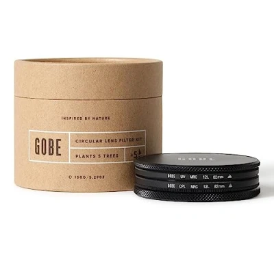 Abbildung von Gobe Filterset für Objektiv 82 mm UV + zirkulär polarisiert (CPL) (1Peak)