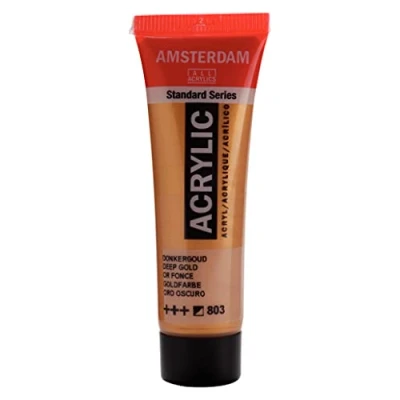 Abbildung von Amsterdam Standard Serie Acrylröhre 20ml Goldfarbe 803 (17048030)