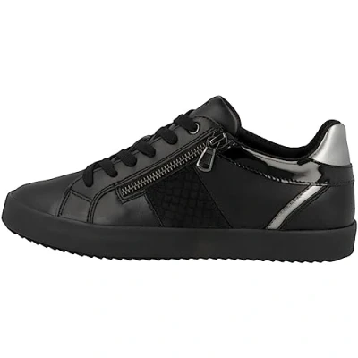 Abbildung von Geox Damen D BLOMIEE E Sneaker, Black, 37 EU