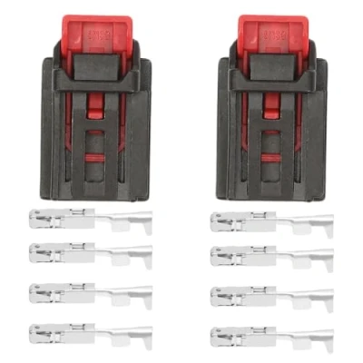 Abbildung von Anlseiod 7N0972704 2pcs Rücklicht Stecker mit Anschluss Kompatibel V*W Au*di S*e*a*t Mer*cedes Rücklichtlampenstecker(Stift:4 polig)