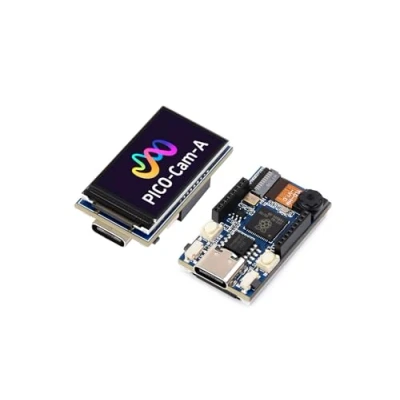 Abbildung von RP2040 Kamera MCU Board Basierend auf Raspberry Pi Mikrocontroller, Dev Onboard HM01B0 Graustufenkamera und 1.14inch IPS LCD Display, Type C Anschluss