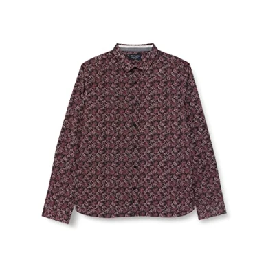 Abbildung von Teddy Smith Herren Carton Ml Bluse, Charbon/Fleur, M