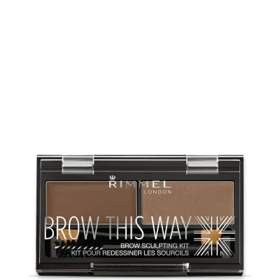 Abbildung von Rimmel Brow This Way Eyebrow Kit Medium Brown