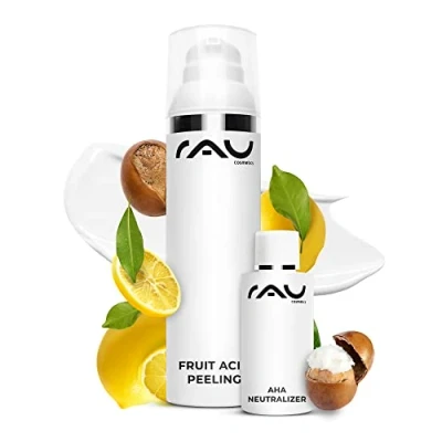 Abbildung von RAU Cosmetics Gesichtspeeling AHA BHA Fruchtsäurepeeling Fruit Acid Peeling mit Salicylsäure, Fruchtsäuren und Fruchtsäure