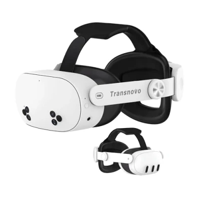 Abbildung von TRANSNOVO Elite Strap Kompatibel mit Meta Quest 3/Quest 3S Zubehör Head für verbesserten Halt und Komfort，Reduzieren Sie Gesichtsstress