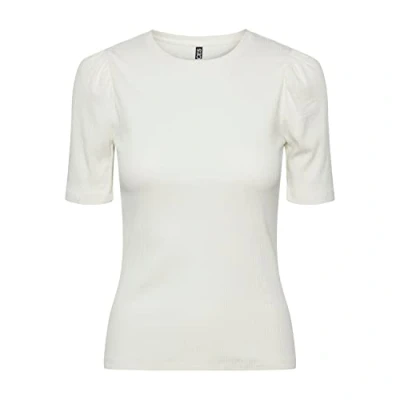 Abbildung von Pieces Pcruka SS PUFF NOOS BC Tshirt print, Damen, Größe: Small, Cloud dancer