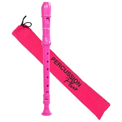 Abbildung von Percussion Plus PP1615 Bunte Sopran Blockflöte, Rosa