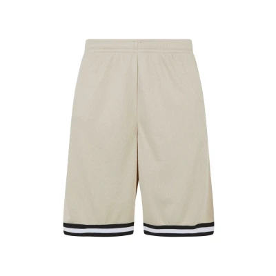 Abbildung von Urban Classics Stripes Shorts, Herren, Größe: Large, Softseagrass black white