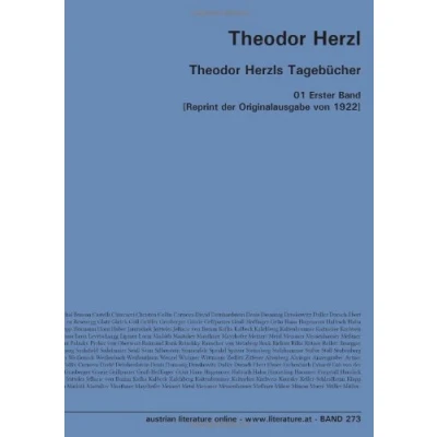 Abbildung von Theodor Herzls Tagebücher: 01 Erster Band [Reprint der Originalausgabe von 1922]