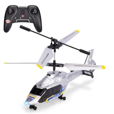 Abbildung von Dickie Toys RC Polizei Hubschrauber Airbus H160 (21 cm) Ferngesteuerter Helikopter ab 8 Jahre mit Flugstabilisator und Licht, Spielzeug für Kinder, inkl. Fernbedienung Batterien