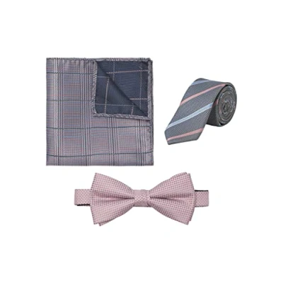 Abbildung von Jack &amp; Jones Jacrilo Summer Giftbox SET Unisex Fliege prism pink detail:tie hankie w. checks bowtie, Größe: One Size