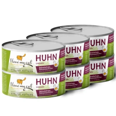 Abbildung von I love my cat Katzenfutter Nass mit Huhn 600 g