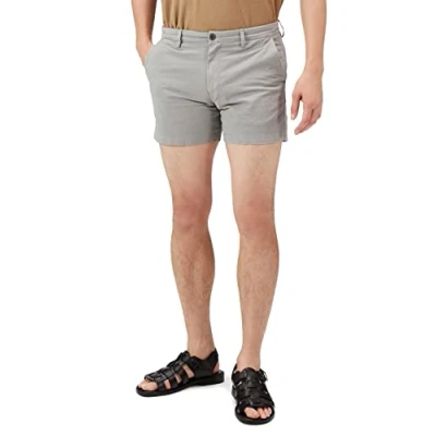 Abbildung von Amazon Essentials Herren Flatfront Chinoshorts, Komfortabler Stretch, 13 cm Schrittlänge, Schmale Passform (Früher Goodthreads), Hellgrau, 38W