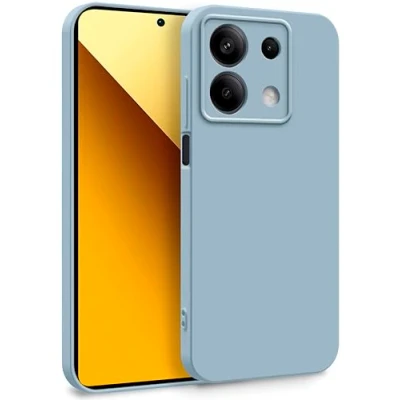 Abbildung von MyGadget Hülle für Xiaomi Redmi Note 13 5G Zweilagige Handyhülle mit Kameraschutz Cover Innenfutter &amp; Silikon außen Hell Blau