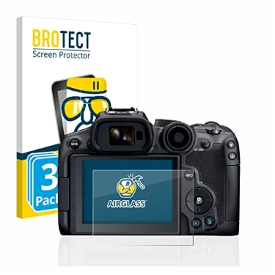 Abbildung von BROTECT Schutzglas für Canon EOS R7 (3 Stück) Schutzfolie Panzer Folie Glas [Extrem Kratzfest 9H, Anti Fingerprint, Ultra Transparent]