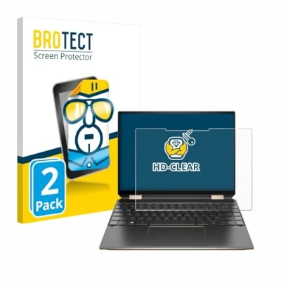 Abbildung von BROTECT (2 Stück Schutzfolie für HP Spectre x360 (14 eX) 2021 Displayschutz Folie Ultra Klar