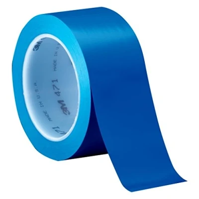 Abbildung von 3M 471 Hochwertiges Weich PVC Klebeband, 19 mm x 33 m, Blau (48 er Pack)