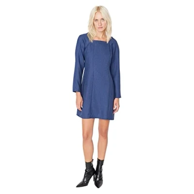 Abbildung von Trendyol Damen Mini A line Regular Dress Kleid, Navy Blau, 36