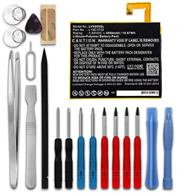Abbildung von subtel® Ersatz Akku L18D1P32 für Lenovo Smart Tab M10, TB X605F, X605FC, X605, X605C 4850mAh + Werkzeug Set Ersatzakku Tablet PC Batterie Tabletakku, Battery