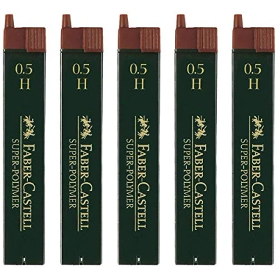 Abbildung von Faber Castell SUPER Polymer Feinminen (0.5 H, Menge 5)
