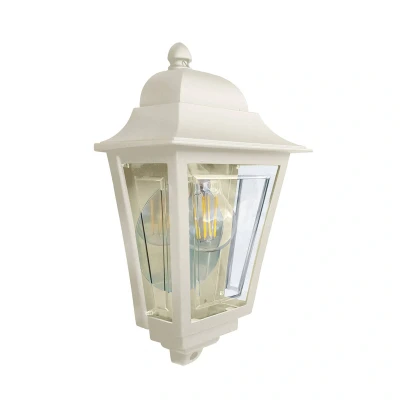 Abbildung von Elstead Lighting DECO LANE7 CREAM Wandleuchte LANE 1xE27 60W IP44 Aluminium creme, Polycarbonate klar H:32.5cm B:19.3cm dimmbar