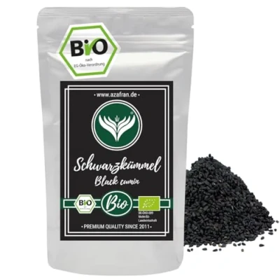 Abbildung von Azafran BIO Schwarzkümmel Samen ganz Original Ägyptisch nigella sativa 250g