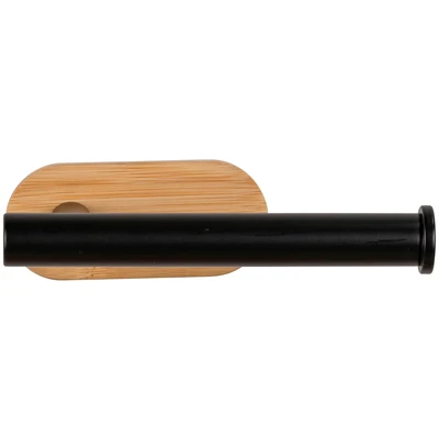 Abbildung von WENKO Toilettenpapierhalter &quot;Turbo Loc Orea Bamboo&quot;, Befestigen ohne bohren