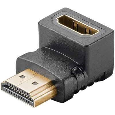 Abbildung von goobay 65749 HDMI Winkeladapter 270 Grad/Vergoldete Kontakte / Winkel 8K @ 60 Hz, 4K 120 Hz 48 Gbits/eARC, HDR