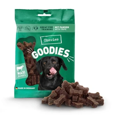 Abbildung von Chewies Hundeleckerli Training Maxi Pansen Knöchelchen 200 g Hundesnacks zuckerfrei &amp; mit hohem Fleischanteil ideal als Trainings Leckerli für Ihren Hund