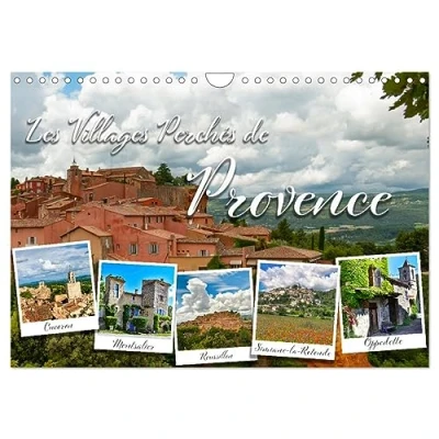 Abbildung von Les villages perchés de Provence (Wandkalender 2024 DIN A4 quer), CALVENDO Monatskalender: plus beaux autour du Mont Ventoux